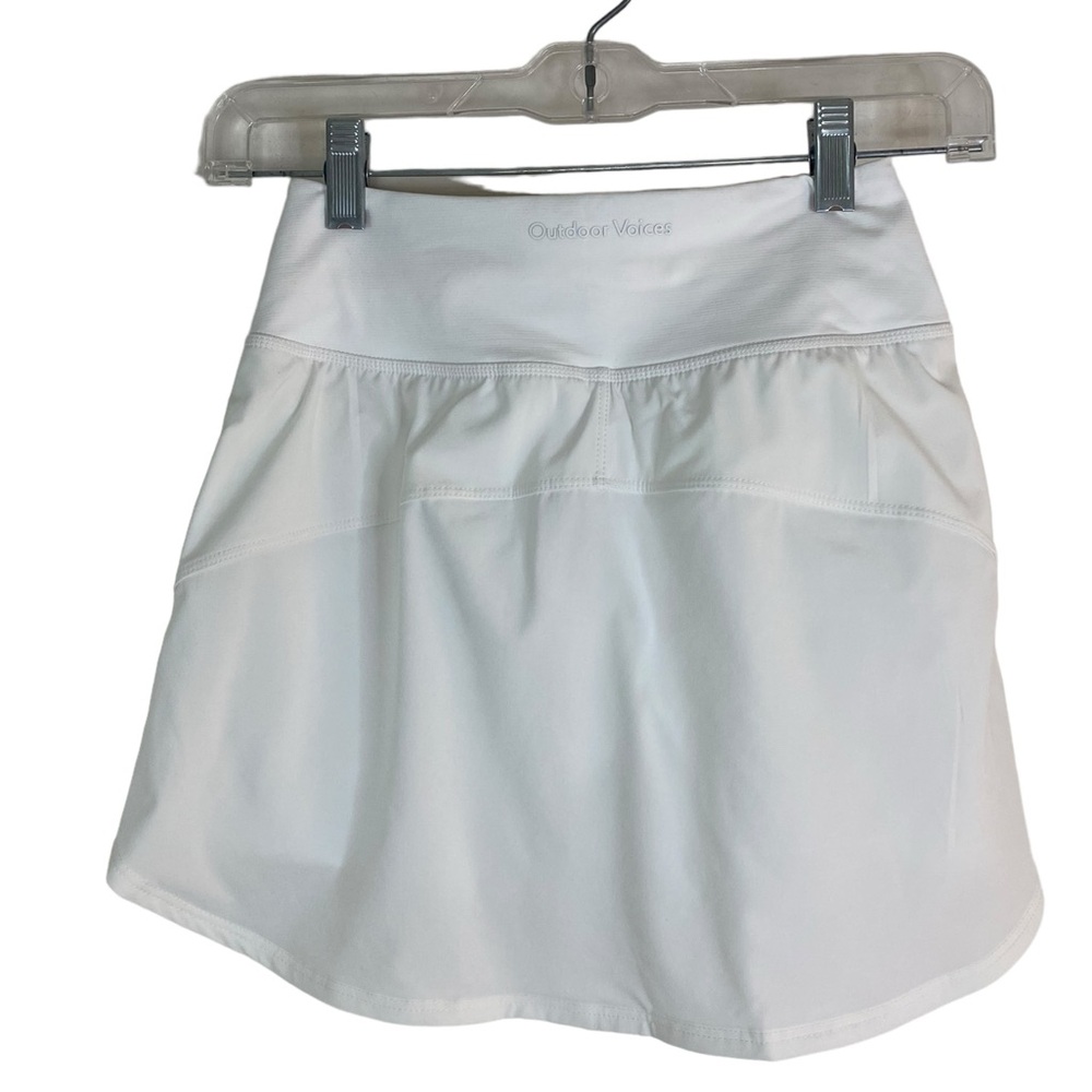 Outdoor Voices Hudson 4" Skort White Women Size XXS NEW NWT - Picture 4 of 12